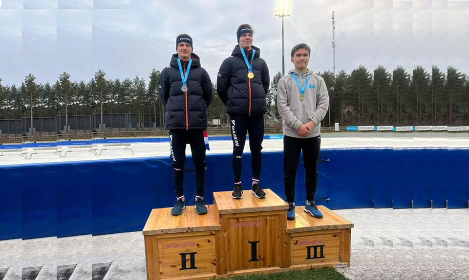 В Финляндии по конькобежному спорту выиграла бронзовую медаль